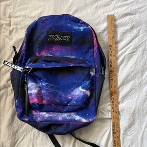 Jansport Galaxy Print Backpack - Blue & Purple
